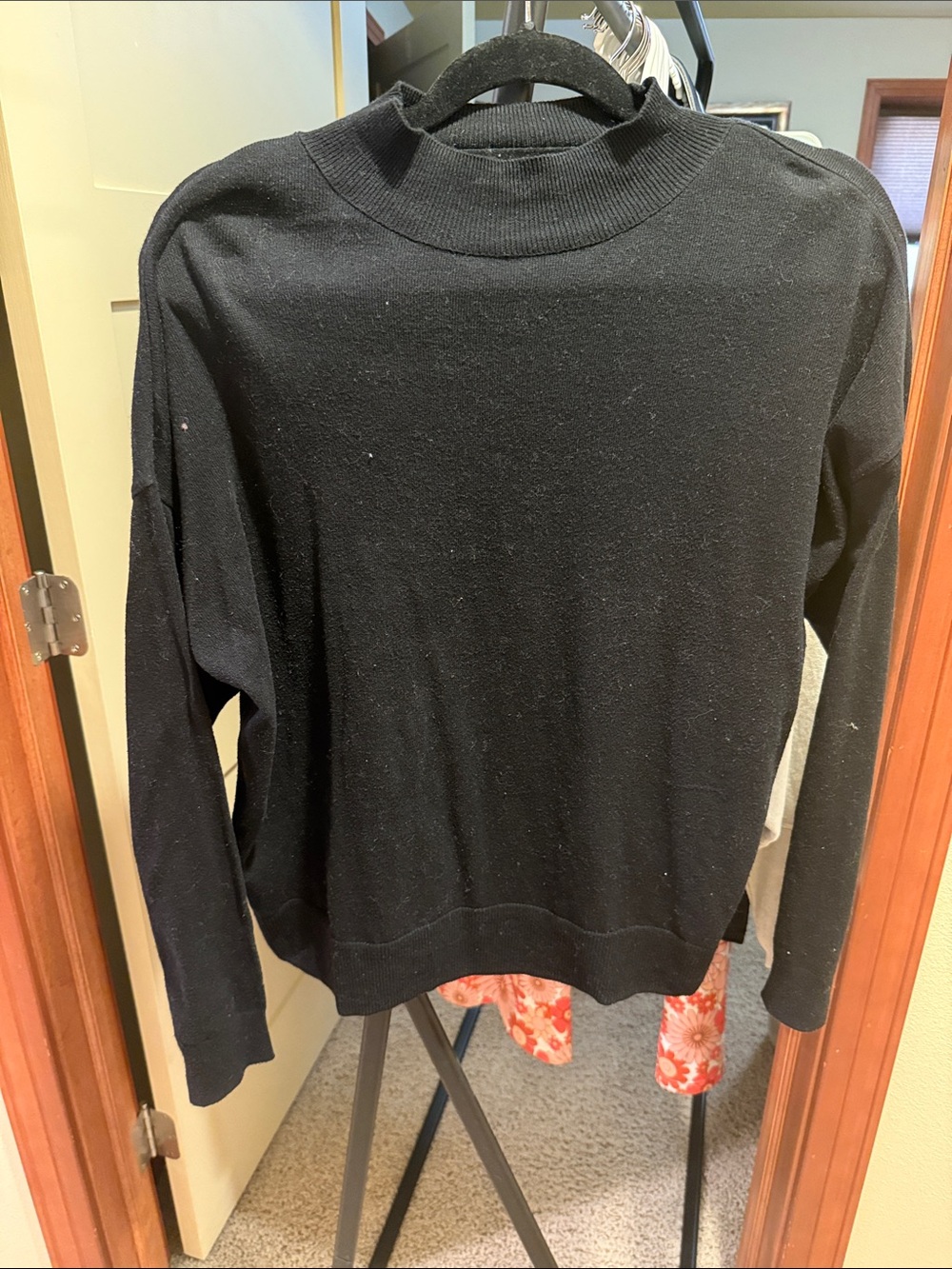 Old Navy Black Mock-Neck Sweater